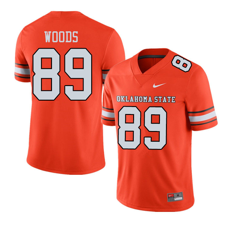Men #89 Jelani Woods Oklahoma State Cowboys College Football Jerseys Sale-Alternate Orange